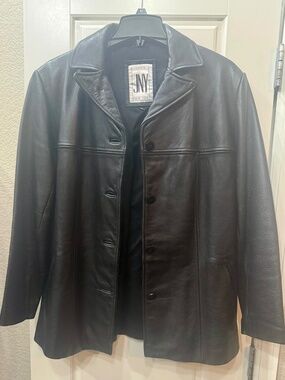 Vintage JNY Leather Jacket Size M